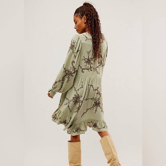 Estella Embroidered Mini Dress (FreePeople) - Picture 2 of 5